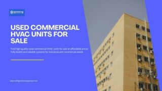 Used Commercial HVAC units For Sale