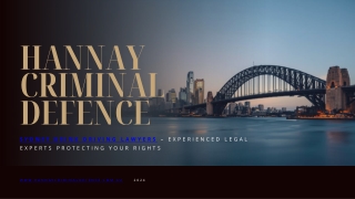 Hannay Criminal Defence Sydney Drink Driving Specialists