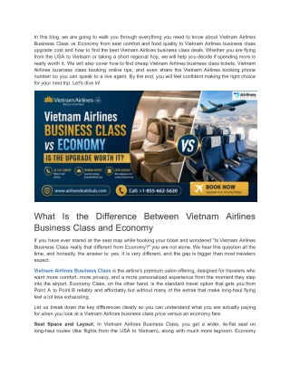 Vietnam Airlines Business Class 2026 Luxury Travel Guide