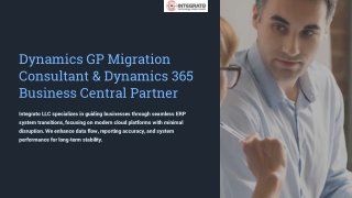 Dynamics GP migration consultan