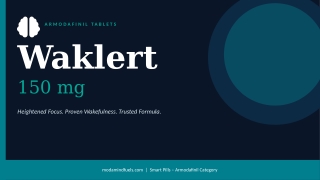 Armodafinil for Excessive Daytime Sleepiness - Waklert 150mg