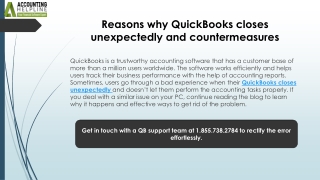 Quick Fixes for QuickBooks Closes Unexpectedly on Windows PC