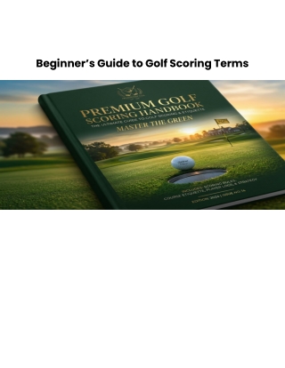 Beginner’s Guide to Golf Scoring Terms