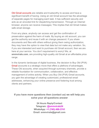 Top 0.13  Tested site to Buy Old Gmail Accounts (Verified & Bulk)