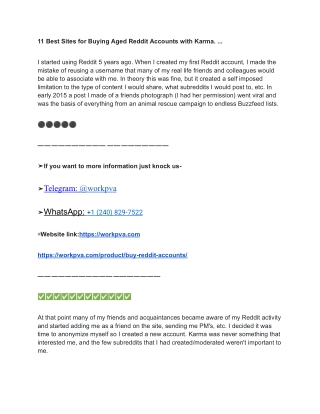 11 Best Sites for Buying Aged Reddit Accounts with Karma