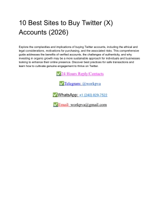10 Best Sites to Buy Twitter (X) Accounts (2026)