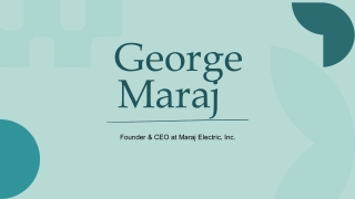 George Maraj - A Future-Shaping Entrepreneur - New York