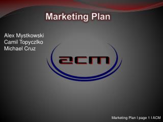 Marketing Plan