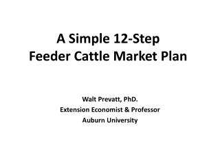 A Simple 12-Step Feeder Cattle Market Plan