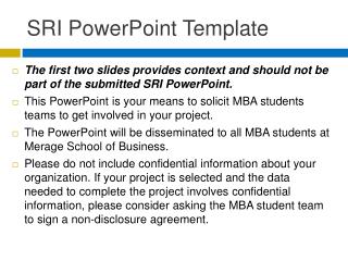 SRI PowerPoint Template