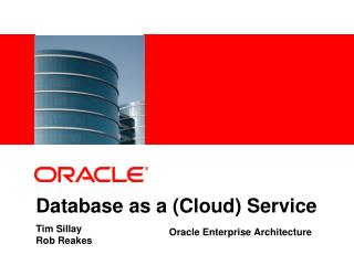 Database as a (Cloud) Service