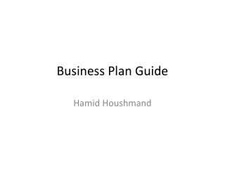 Business Plan Guide