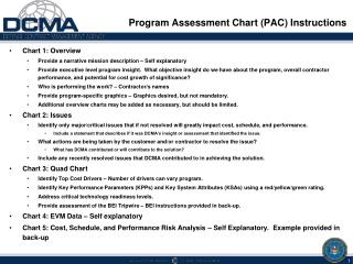 Program Assessment Chart (PAC) Instructions