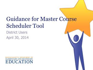 Guidance for Master Course Scheduler Tool