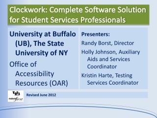 Clockwork: Complete Software Solution for Student Services Professionals