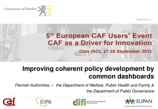 Improving coherent policy development by common dashboards