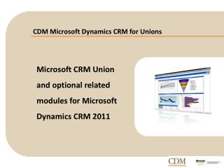 CDM Microsoft Dynamics CRM for Unions