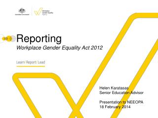 Reporting Workplace Gender Equality Act 2012