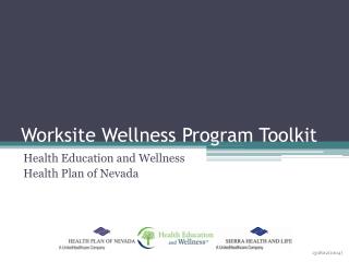 Worksite Wellness Program Toolkit