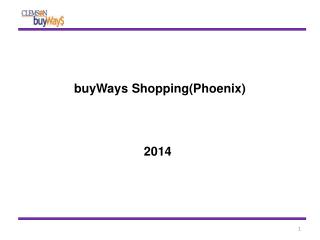 buyWays Shopping(Phoenix) 2014