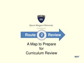 A Map to Prepare for Curriculum Review