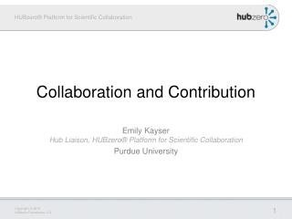 Collaboration and Contribution