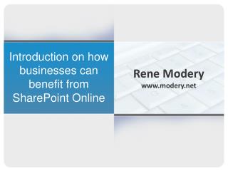 Introduction on how businesses can benefit from SharePoint Online