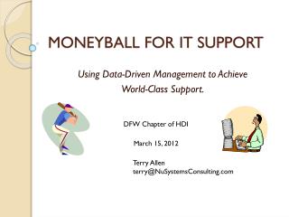 MONEYBALL FOR IT SUPPORT