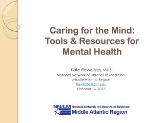 Caring for the Mind: Tools &amp; Resources for Mental Health