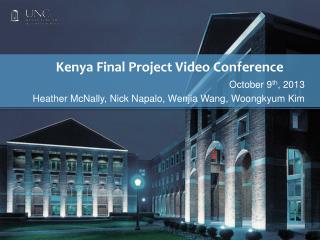 Kenya Final Project Video Conference