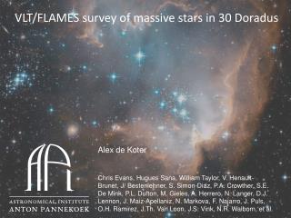 VLT/FLAMES survey of massive stars in 30 Doradus