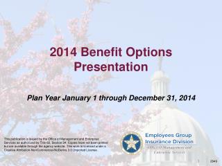 2014 Benefit Options Presentation