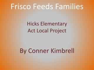 Frisco Feeds Families