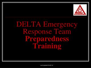 DELTA Emergency Response Team Preparedness Training