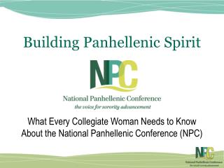 Building Panhellenic Spirit