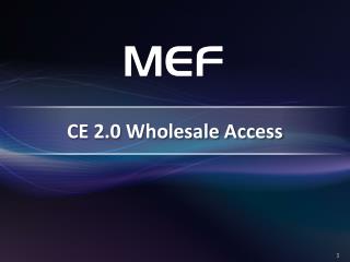 CE 2.0 Wholesale Access