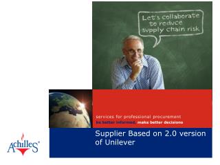Supplier Based on 2.0 version of Unilever