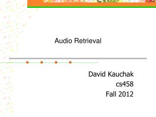 Audio Retrieval