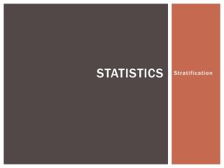 Statistics