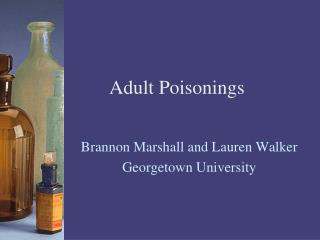 Adult Poisonings