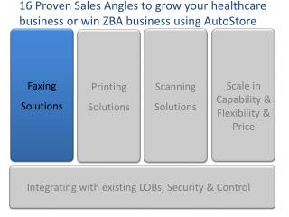 16 Proven Sales Angles to grow your healthcare business or win ZBA business using AutoStore