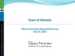 2013 Community Household Survey July 15, 2013