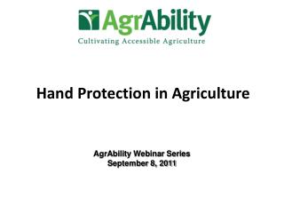 Hand Protection in Agriculture
