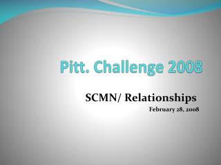Pitt. Challenge 2008