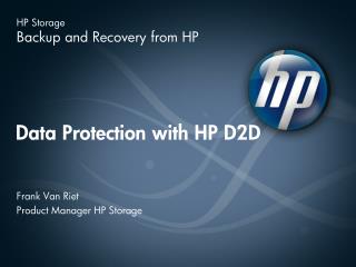 Data Protection with HP D2D