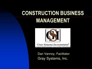 CONSTRUCTION BUSINESS MANAGEMENT