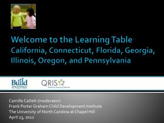 Welcome to the Learning Table California, Connecticut, Florida, Georgia, Illinois, Oregon, and Pennsylvania