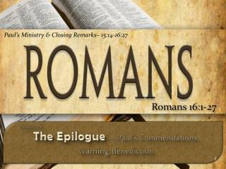 Romans 16:1-27