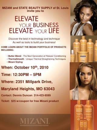 Discover the best in technology and technique As well as tools to build your business! COME LEARN ABOUT THE MIZANI POR