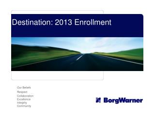 Destination: 2013 Enrollment